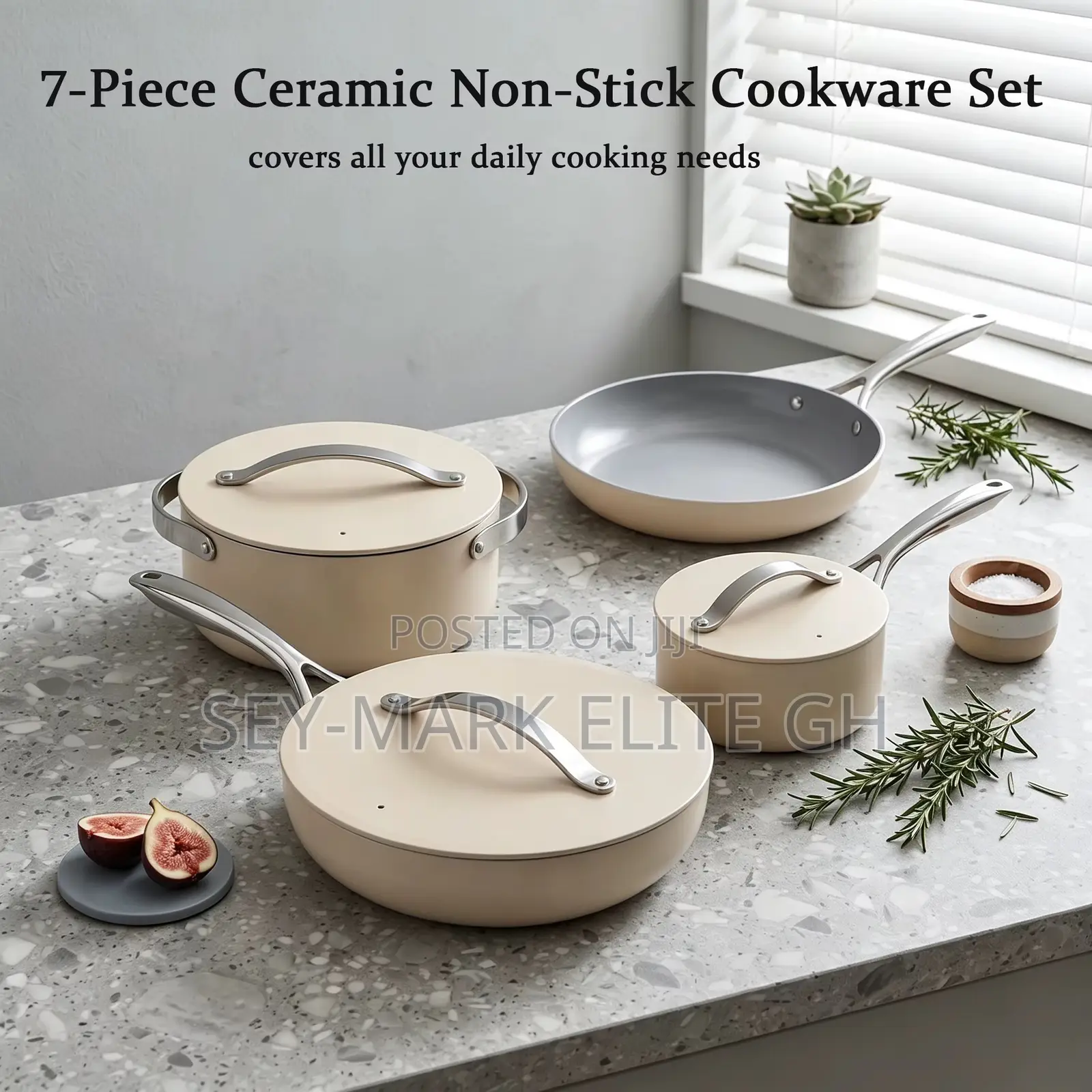 4 Set CONTAY Non-Stick Ceramic Cookware