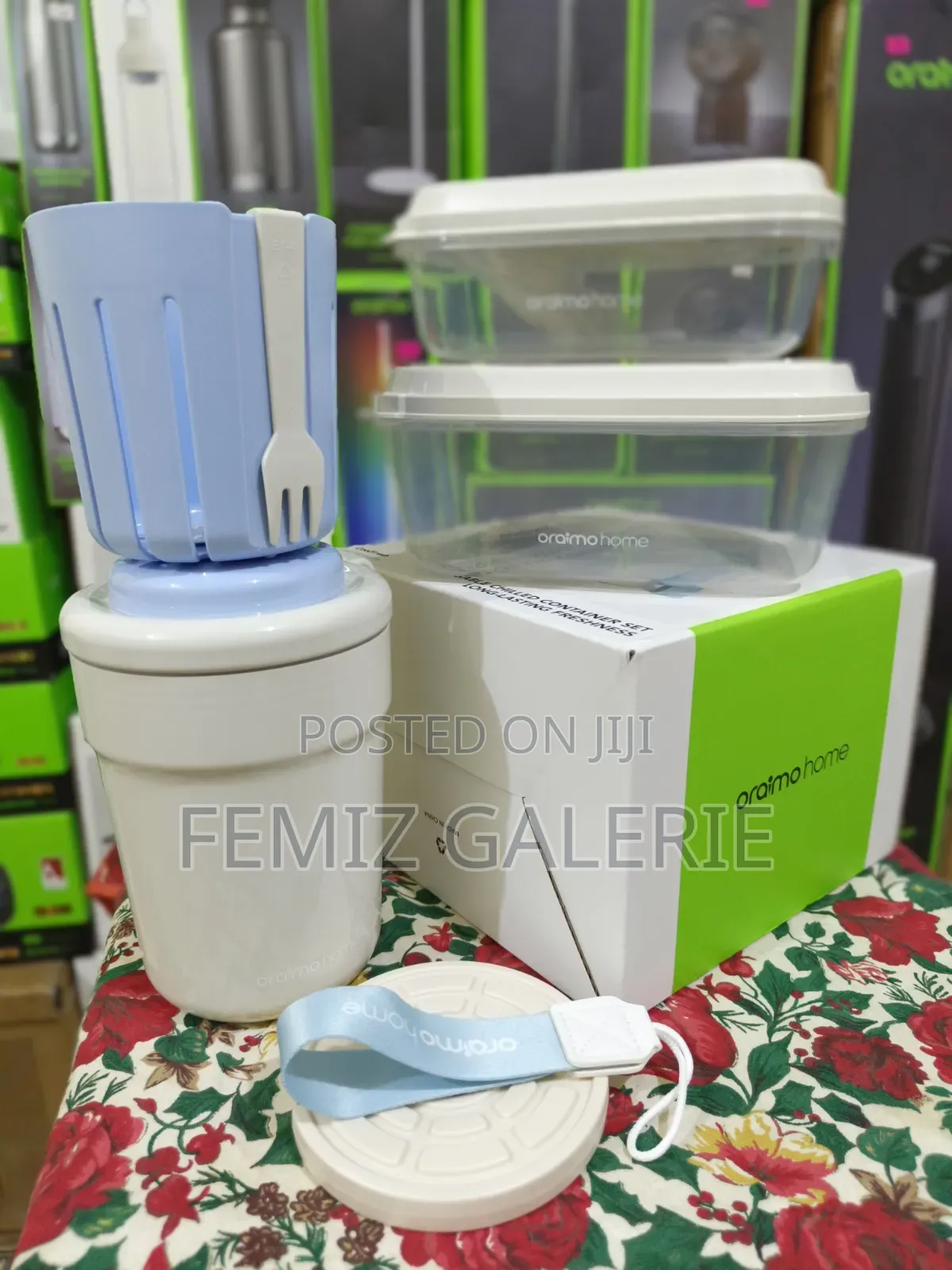Oraimo CoolFresh Reusable Cooling Iced Fresh Box & Salad Cup Set-3pcs