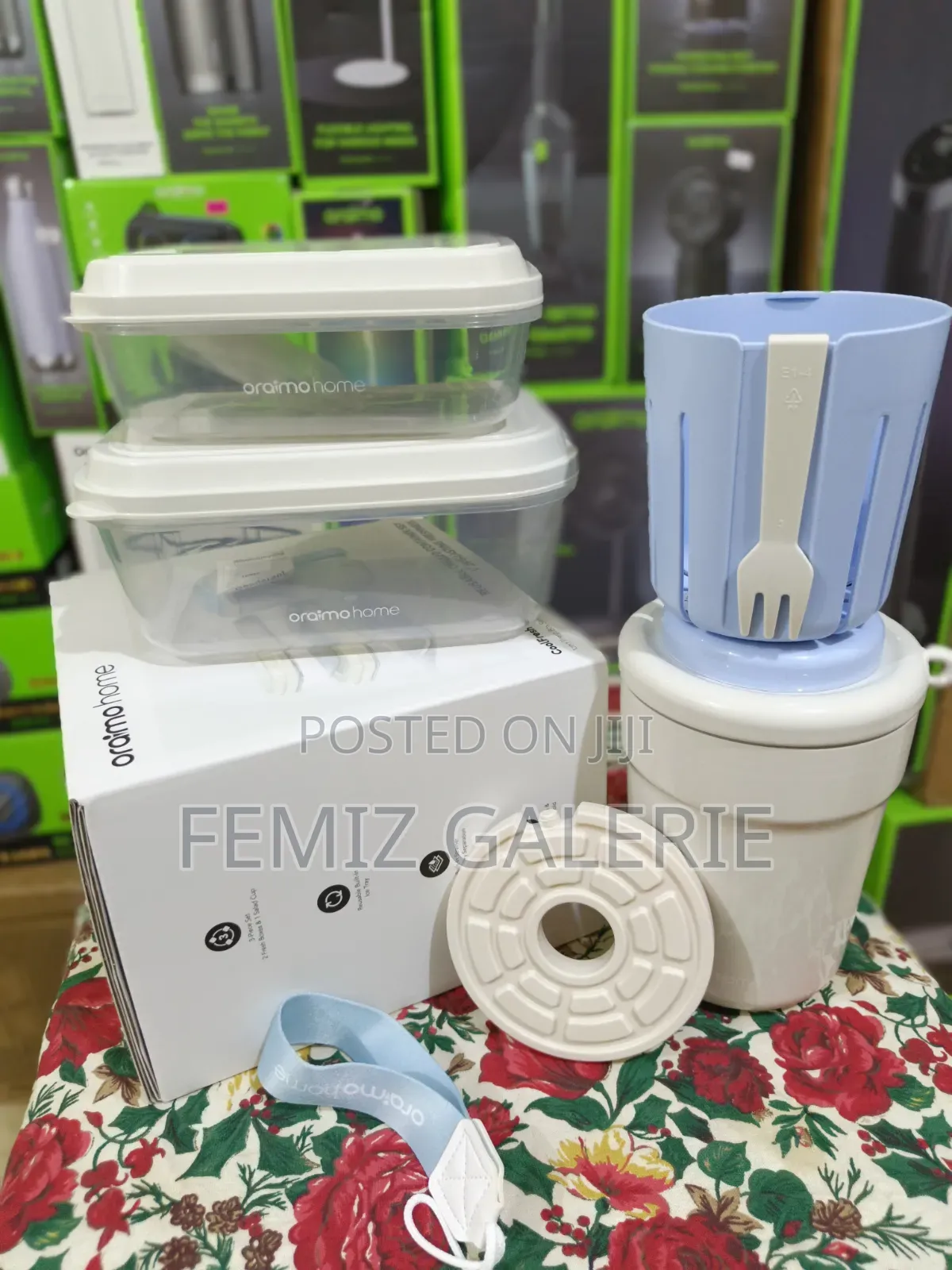 Oraimo CoolFresh Reusable Cooling Iced Fresh Box & Salad Cup Set-3pcs