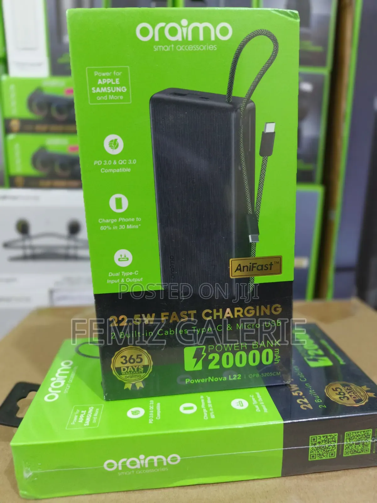 Oraimo PowerNova L22 20000mAh Power Bank
