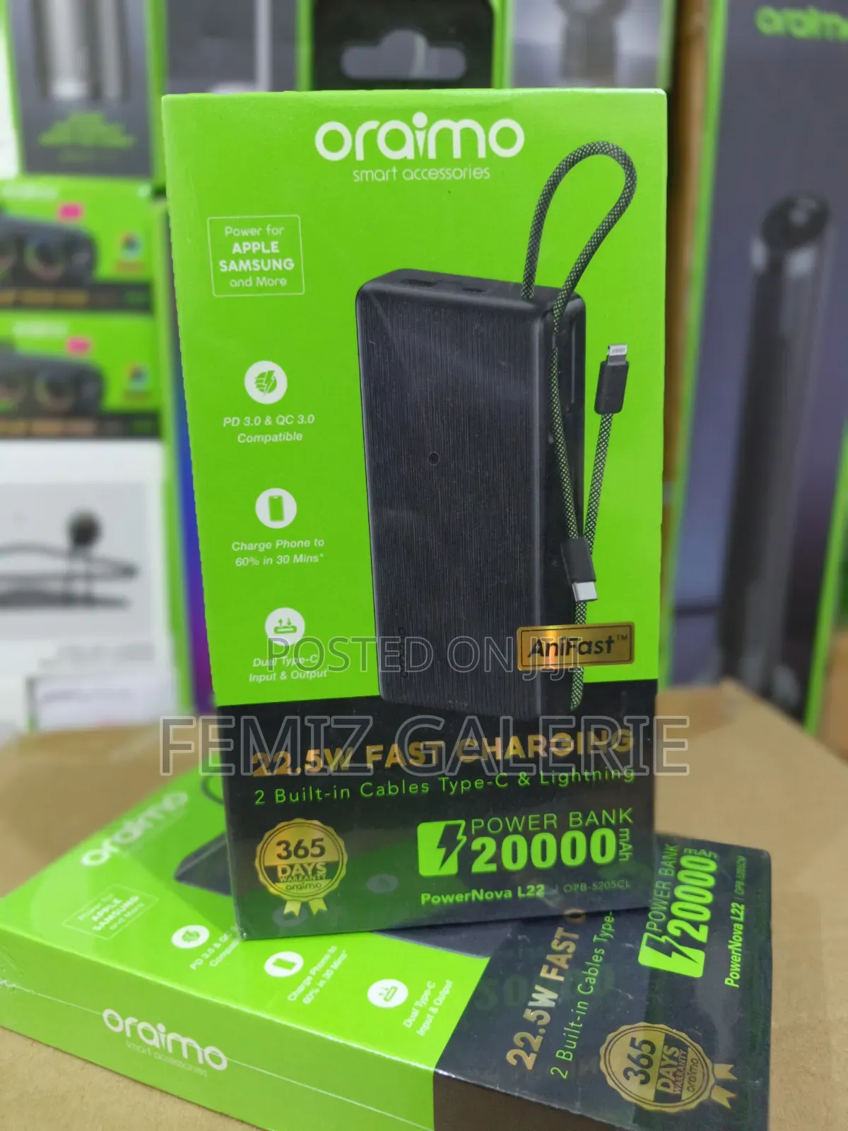 Oraimo PowerNova L22 20000mAh Power Bank