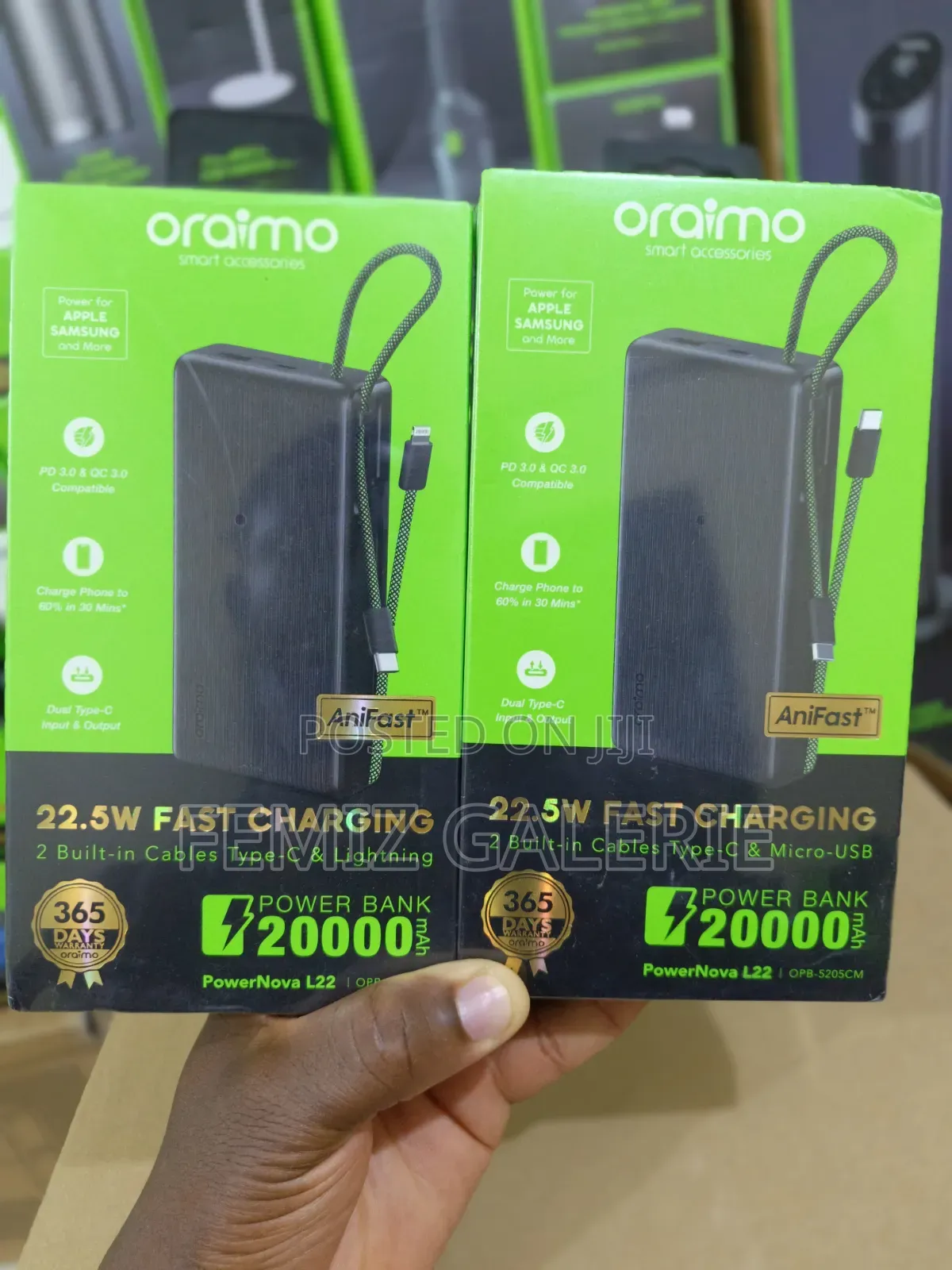 Oraimo PowerNova L22 20000mAh Power Bank