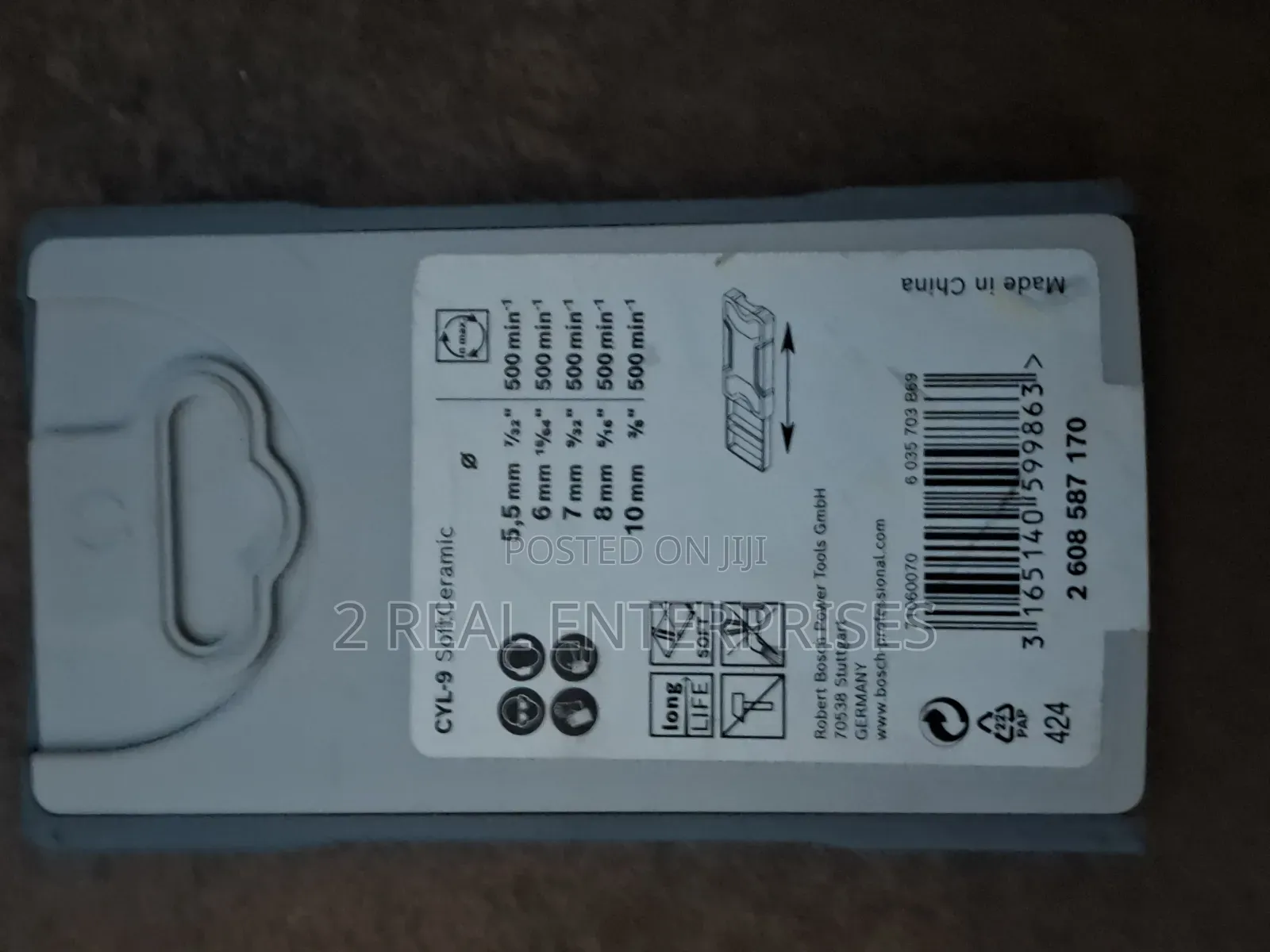 Bosch CYL-9 SoftCeramic 5-Piece Tile Drill Bit Set (5.5mm - 10mm)