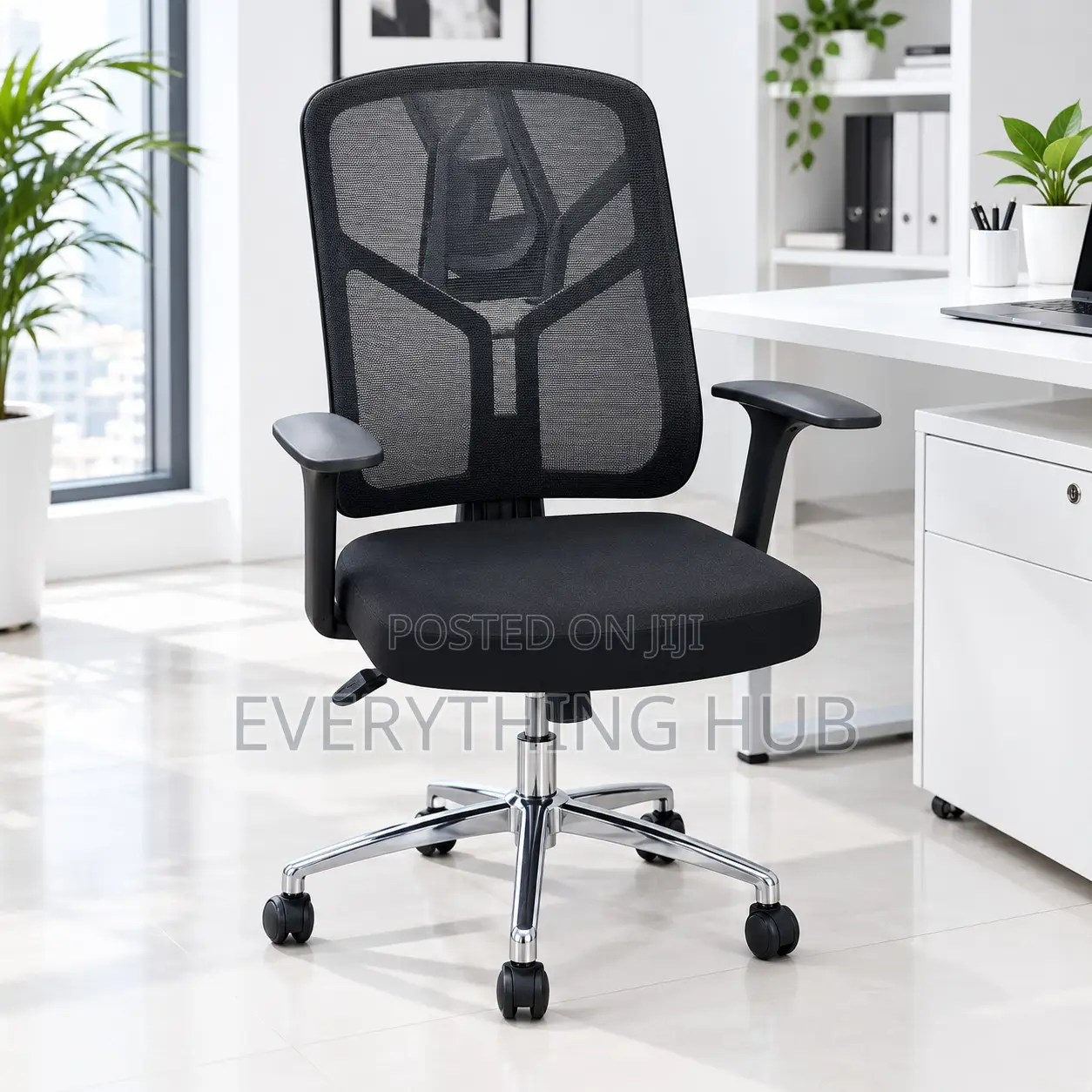 Black Mesh Office Swivel Chair