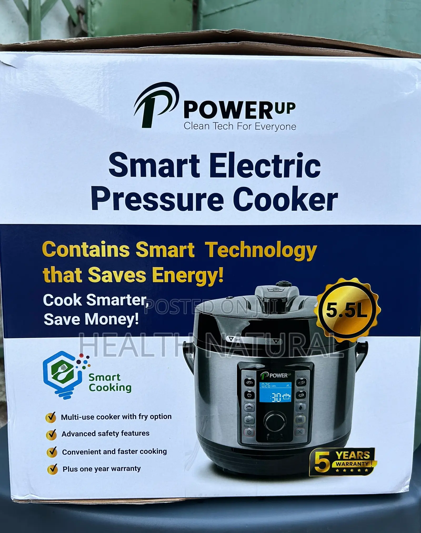 Powerup Smart Electric Pressure Cooker – Save Energy, Cook Faster!