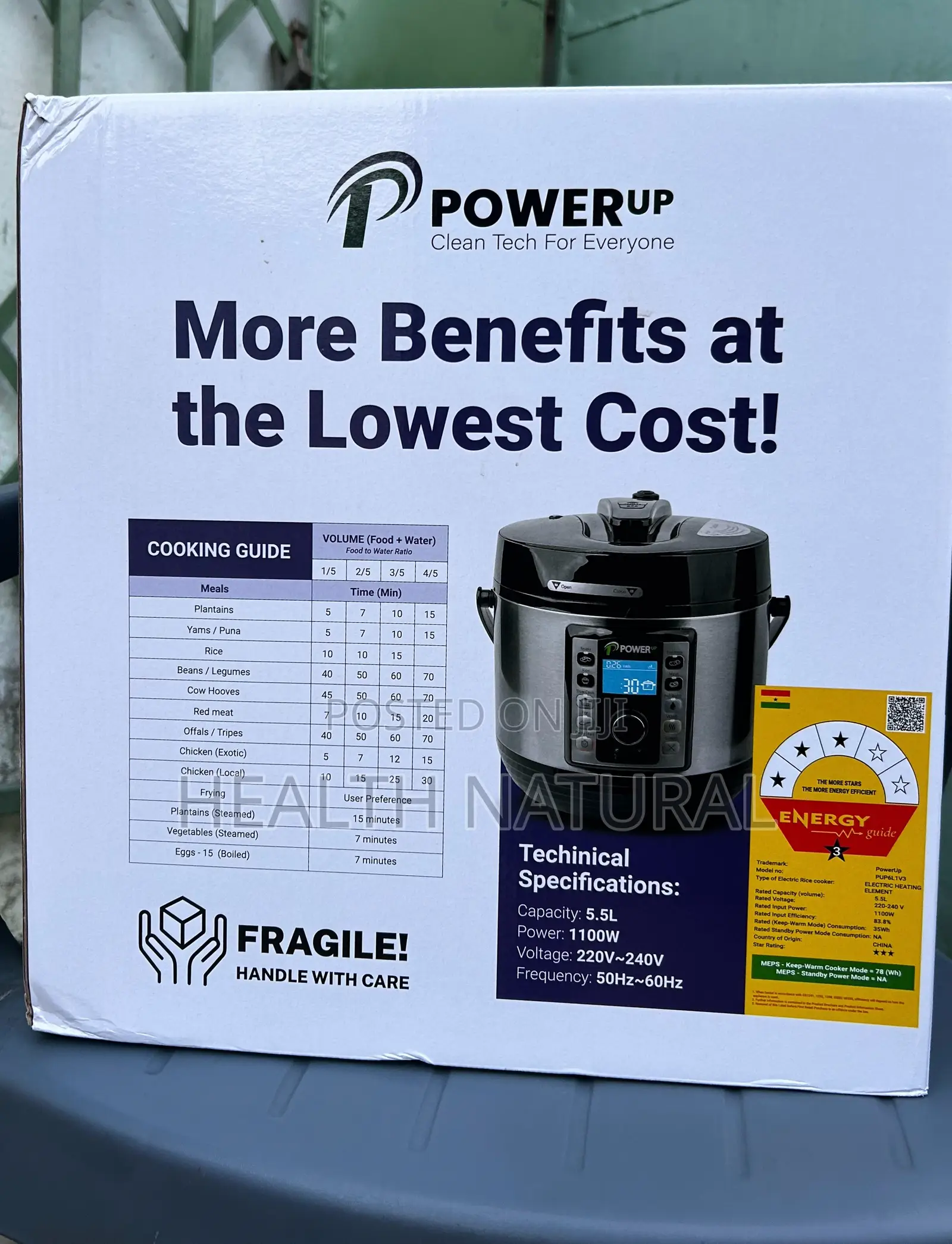 Powerup Smart Electric Pressure Cooker – Save Energy, Cook Faster!