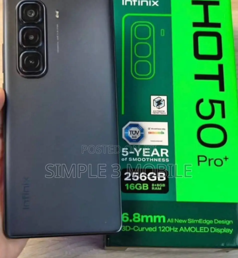 New Infinix Hot 50 Pro+ 4G 256 GB Black