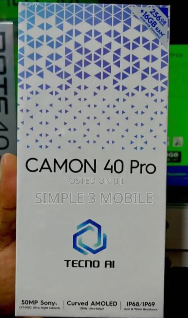 New Tecno Camon 40 Pro 5G 256 GB Black