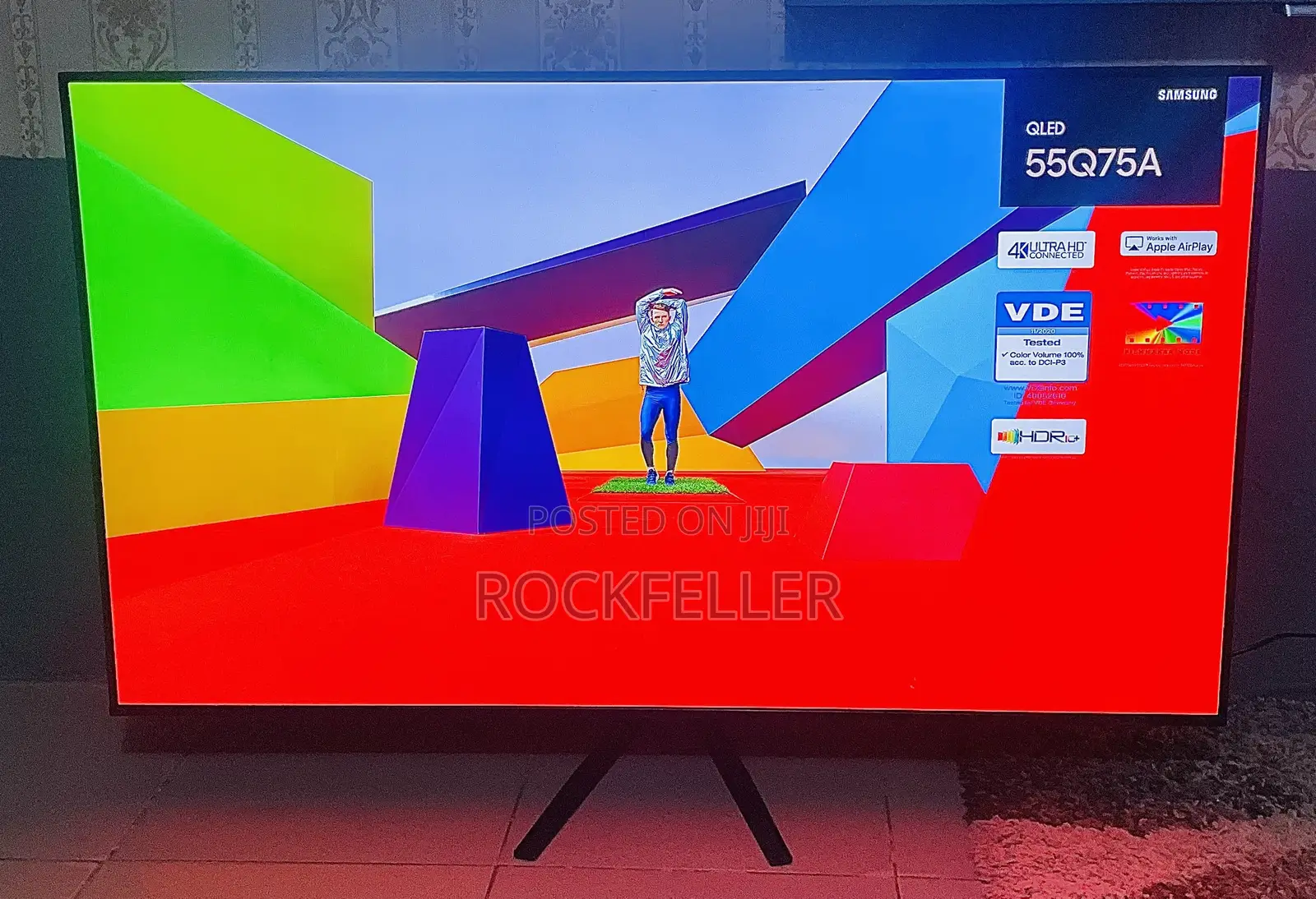 UK Used Samsung QLED AirSlim Digital Satellite 4K UHD HDR 55inch