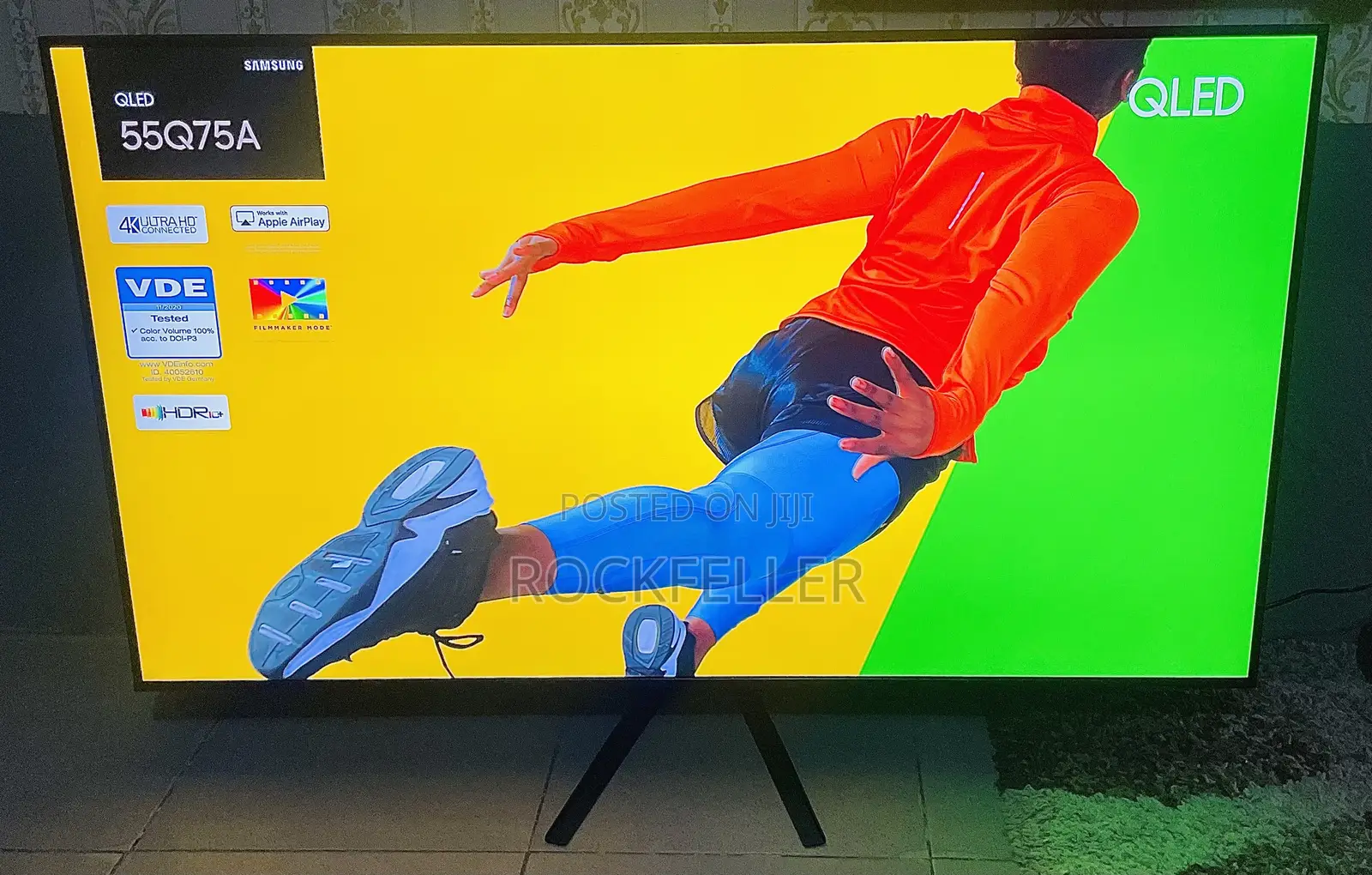 UK Used Samsung QLED AirSlim Digital Satellite 4K UHD HDR 55inch