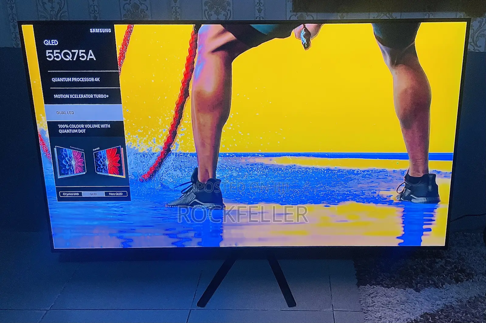 UK Used Samsung QLED AirSlim Digital Satellite 4K UHD HDR 55inch