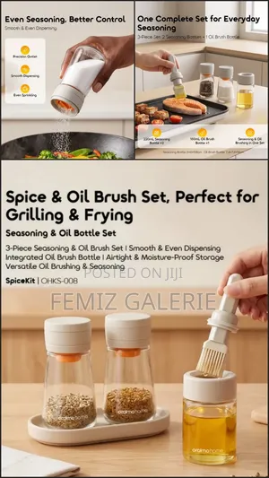 Oraimo SpiceKit Smooth Versatile Seasoning & Oil Bottle Set-3pcs