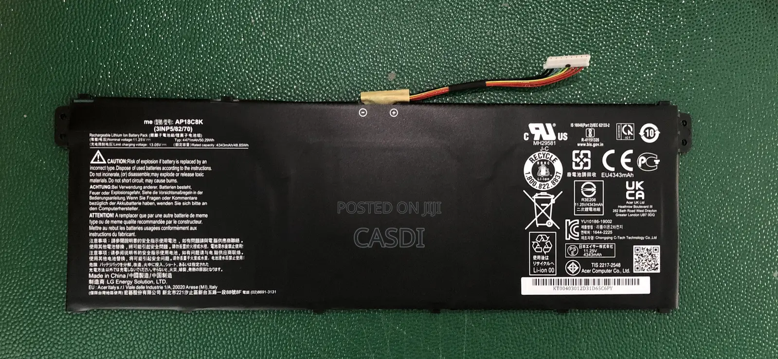 Ap18c8k Notebook Battery for Acer N18q13 N17w7 N20h2 Ex-214 Ex214-52