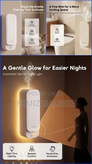 Oraimo AromaGlow 2 Wall-Mount Sensor Night Light Oil Diffuser