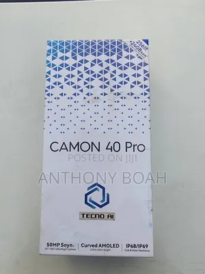 New Tecno Camon 40 Pro 5G 256 GB Black