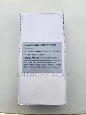 New Tecno Camon 40 Pro 5G 256 GB Black