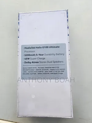 New Tecno Camon 40 Pro 5G 256 GB Black