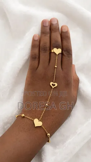 Ladies’ Linked Bracelet With Ring | Elegant Bracelet and Ring Set
