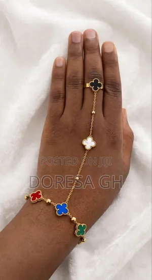 Ladies’ Linked Bracelet With Ring | Elegant Bracelet and Ring Set