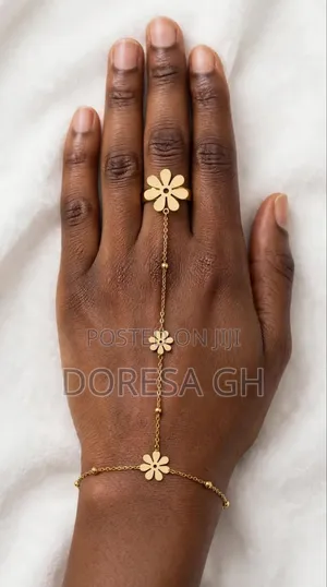 Ladies’ Linked Bracelet With Ring | Elegant Bracelet and Ring Set