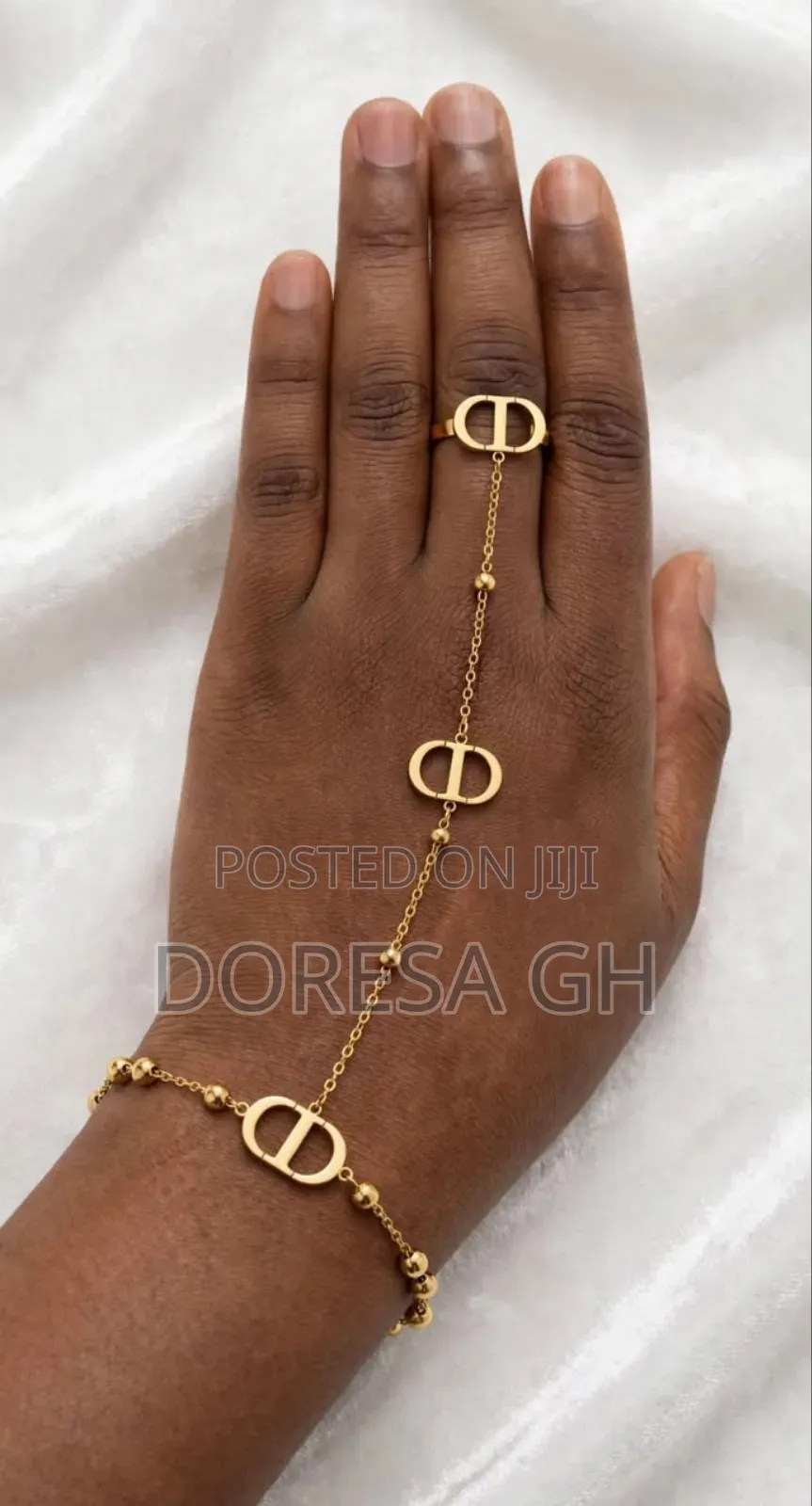Ladies’ Linked Bracelet With Ring | Elegant Bracelet and Ring Set