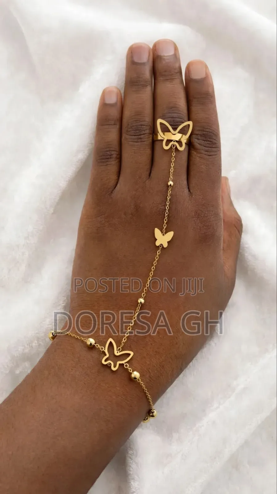 Ladies’ Linked Bracelet With Ring | Elegant Bracelet and Ring Set