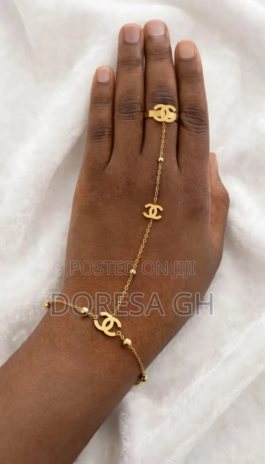 Ladies’ Linked Bracelet With Ring | Elegant Bracelet and Ring Set