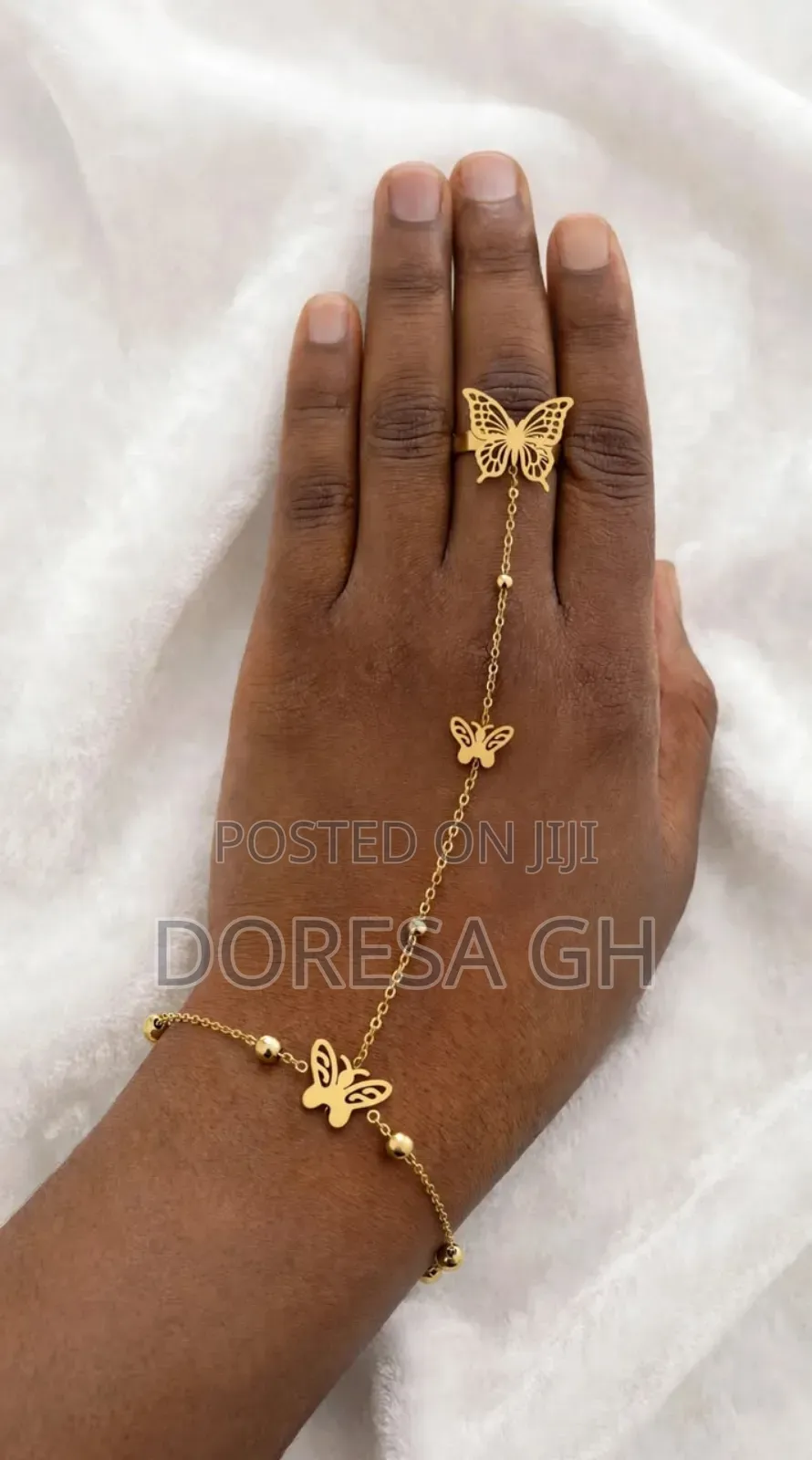 Ladies’ Linked Bracelet With Ring | Elegant Bracelet and Ring Set