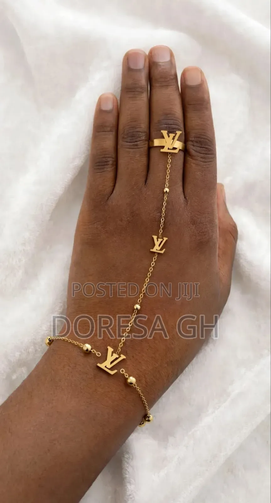Ladies’ Linked Bracelet With Ring | Elegant Bracelet and Ring Set