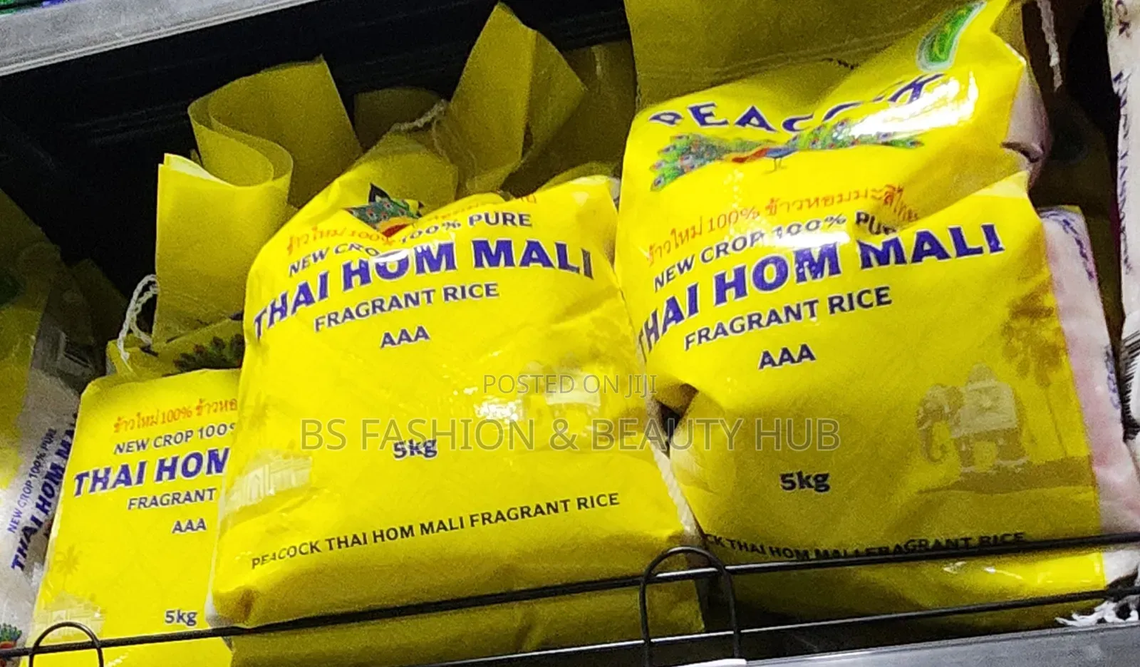 Peacock Thai Hom Mali Fragrant Rice 5kg