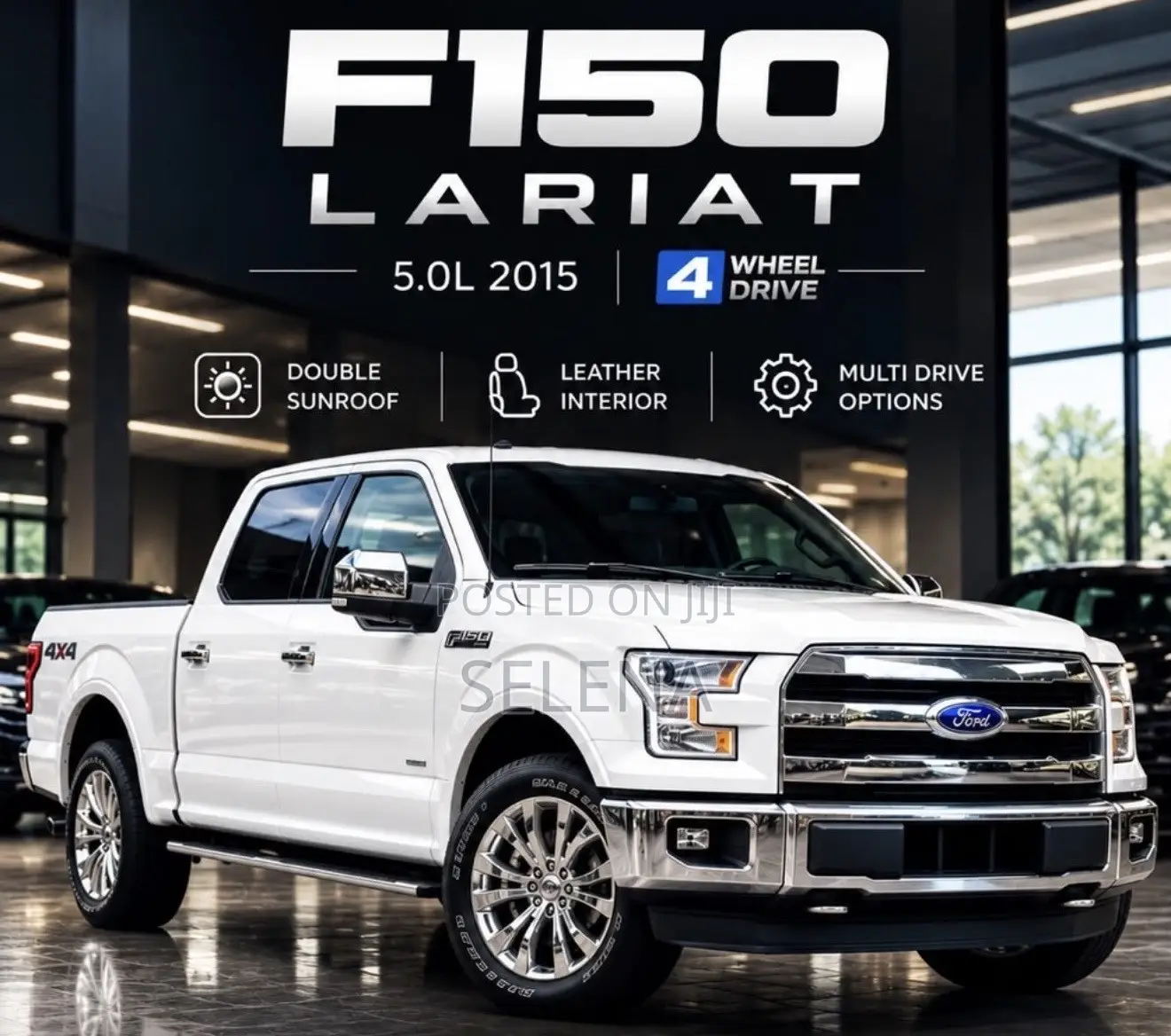 Ford F-150 Lariat 4dr SuperCab 4WD 8 ft. LB (5.0L 8cyl 6A) 2015 White
