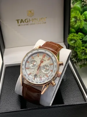 TAG Heuer Carrera Chronograph Leather Watch for Men