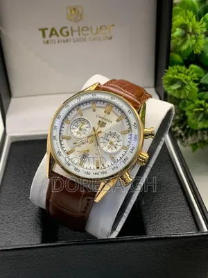 TAG Heuer Carrera Chronograph Leather Watch for Men