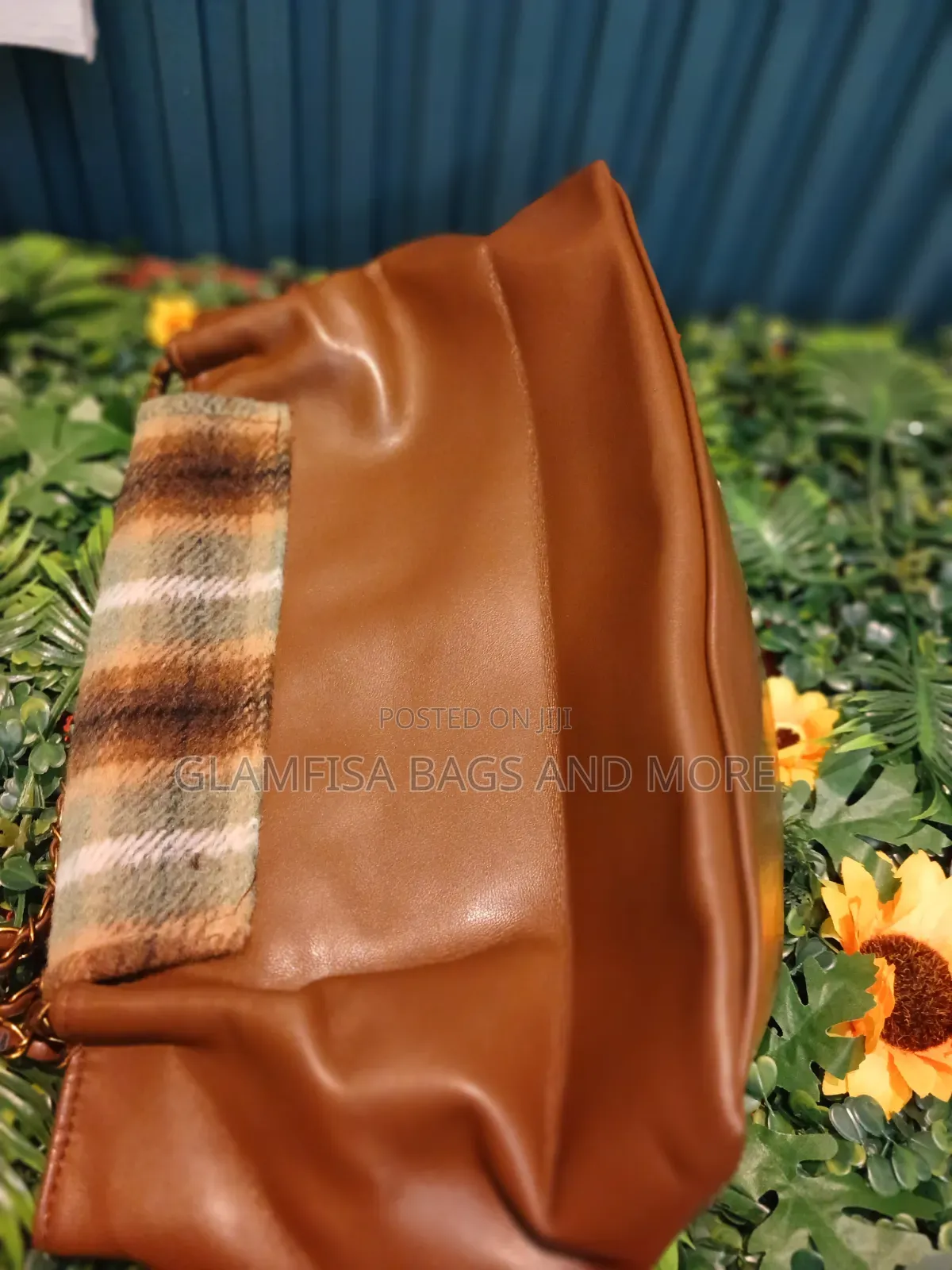 Fluffy Leather Hand Bag
