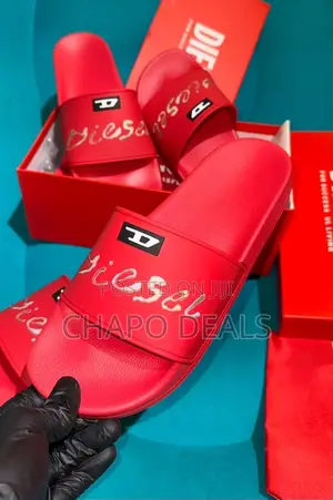 DIESEL Slides “Red” Size: 39 40 41 42 43 44