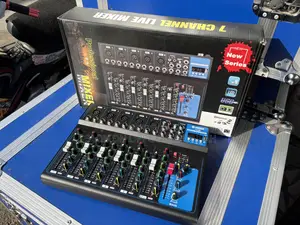 7-Channel Professional Live Audio Mixer Console
