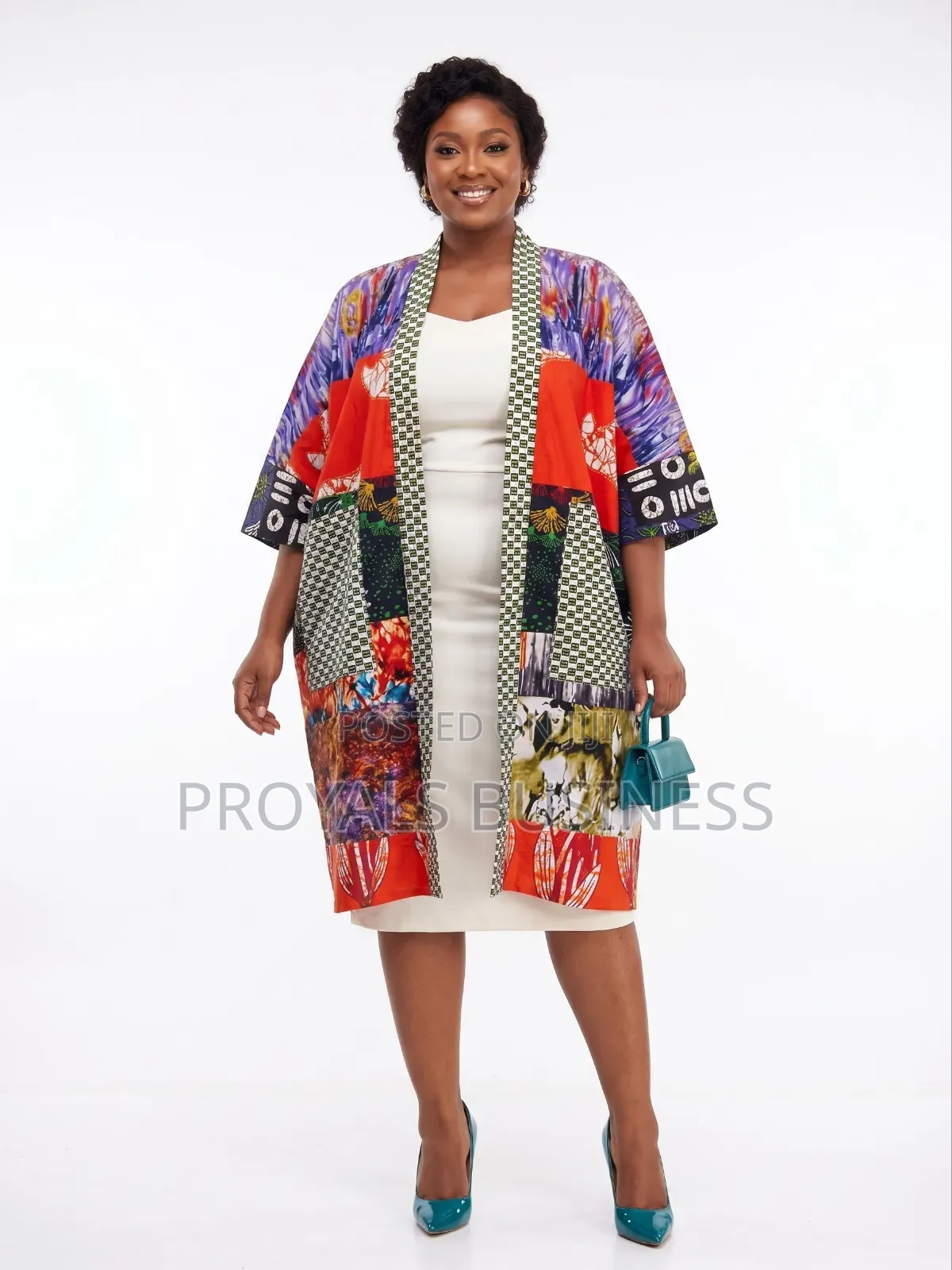Ankara Kimono Patchwork Jacket