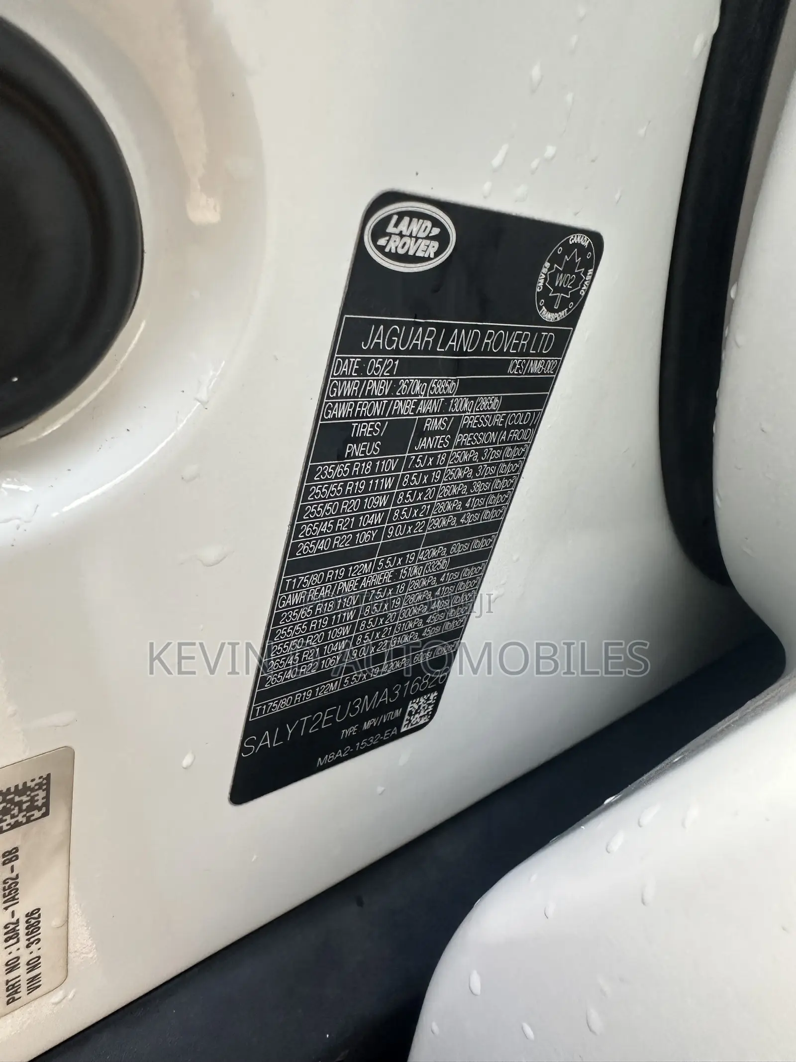 Land Rover Range Rover Velar R-Dynamic S 2022 White
