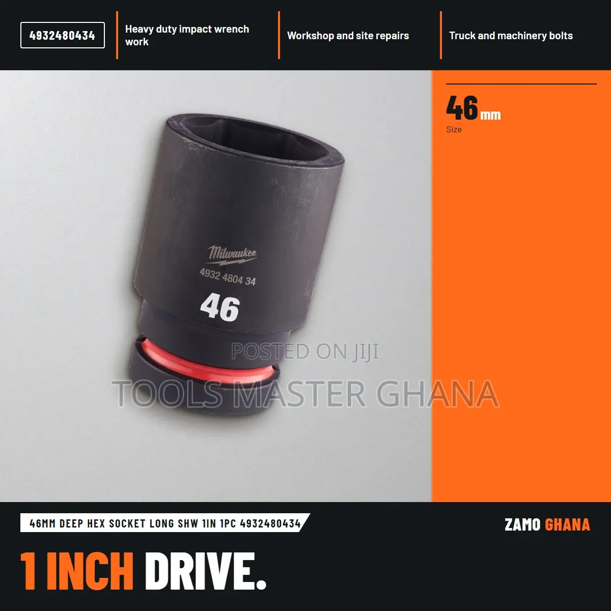 46Mm Deep Hex Socket Long SHW 1In 1Pc -
