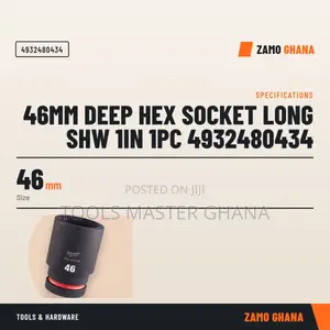 46Mm Deep Hex Socket Long SHW 1In 1Pc -