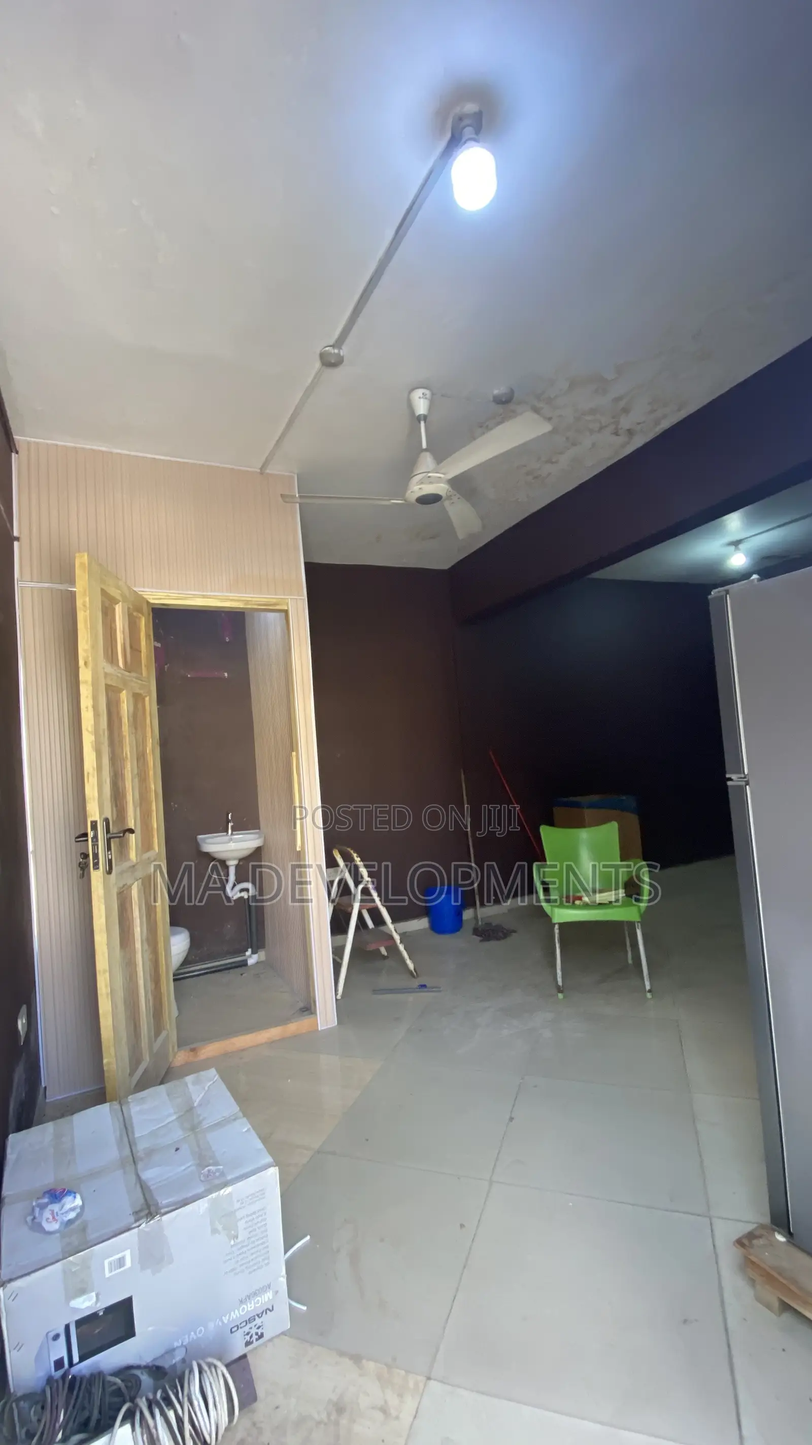 Shop With Washroom for Rent at Achimota Mile 7 by the Tarred Road.