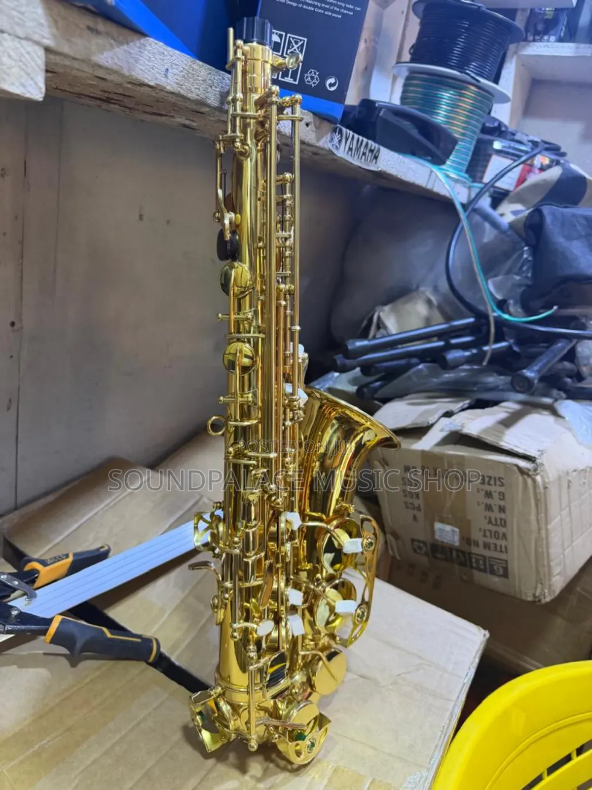 Gold-Lacquered Brass E-Flat Alto Saxophone