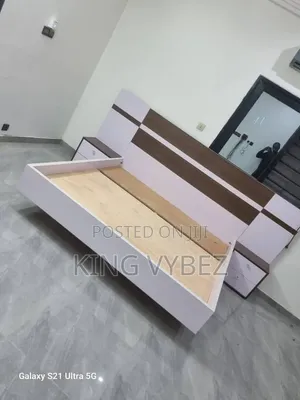 Luxury Floating Bed 6x6 With LED Light and Drawers - Accra -King Vybez