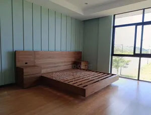 Luxury Floating Bed 6x6 With LED Light and Drawers - Accra -King Vybez