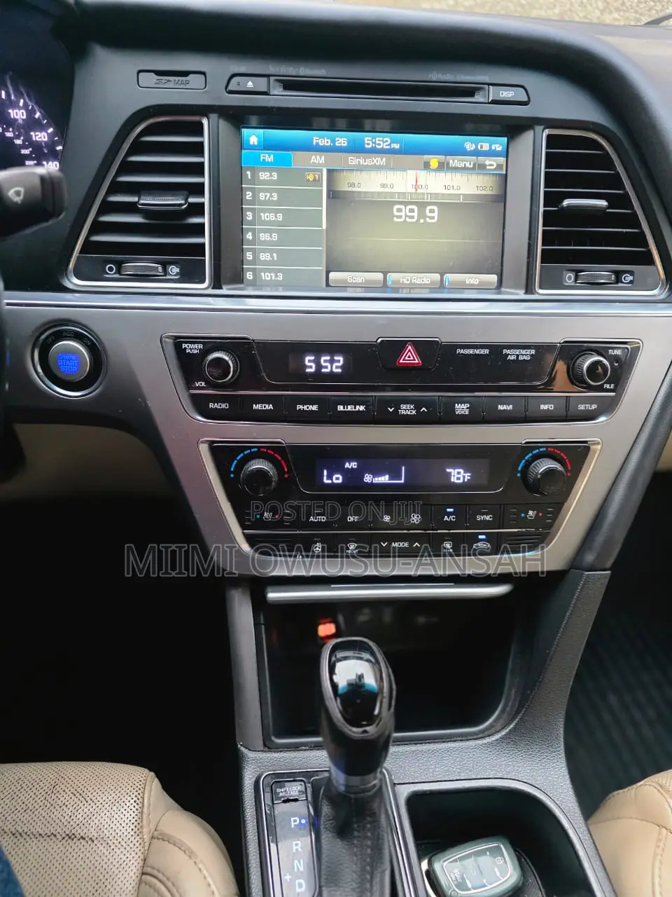 Hyundai Sonata Limited 4dr Sedan (2.4L 4cyl 6A) 2015 White