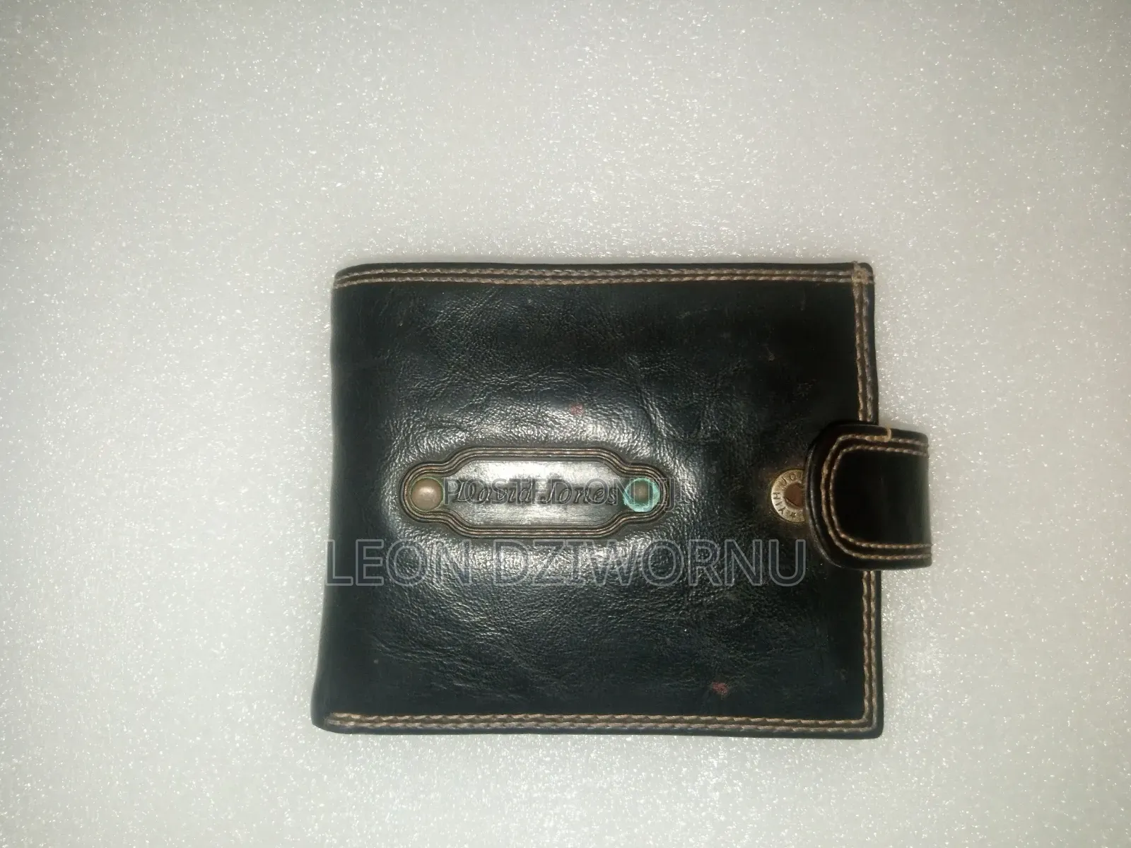 David Jones Men's Genuine Leather Wallet (Black)
