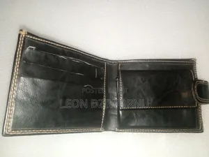 David Jones Men's Genuine Leather Wallet (Black)