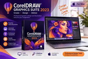 CorelDRAW Graphics Suite 2023 for MAC for 1pc Digital Key Lifetime