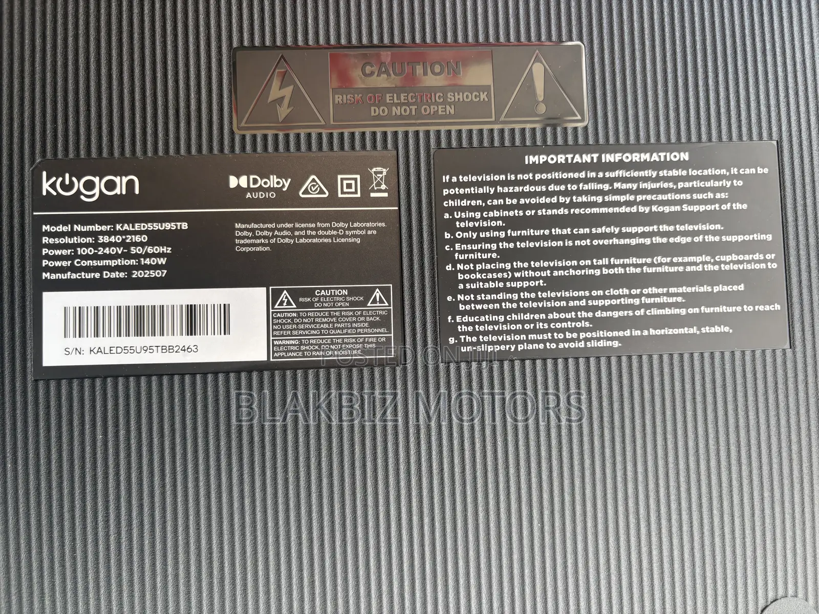 Kogan 55" LED 4K Smart AI Google TV