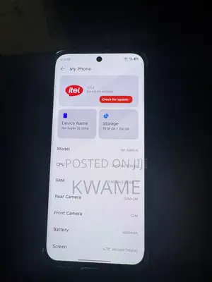 Itel Super 26 Ultra 256 GB Blue